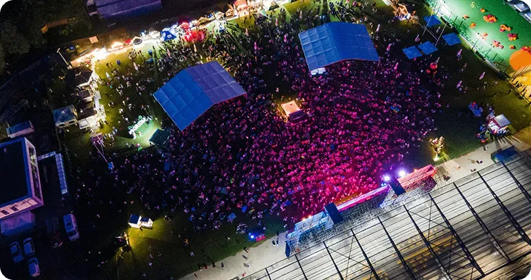 prise de vue drone évènementiel à Aix-les-Bains